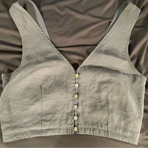 Madewell Softdrape Gwen Crop Vest Top